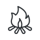 fireplace rooms icon
