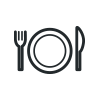 dining red apple icon